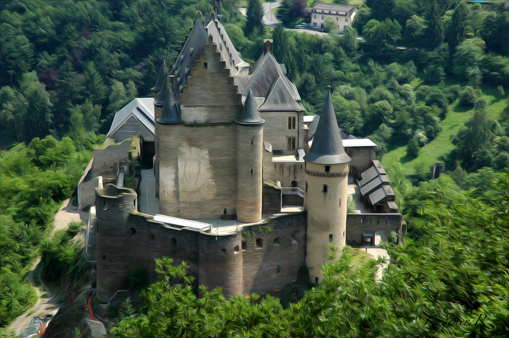 Burg im Grünen