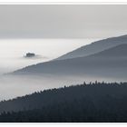 Burg im Nebel