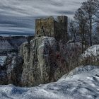 Burg im Schnee