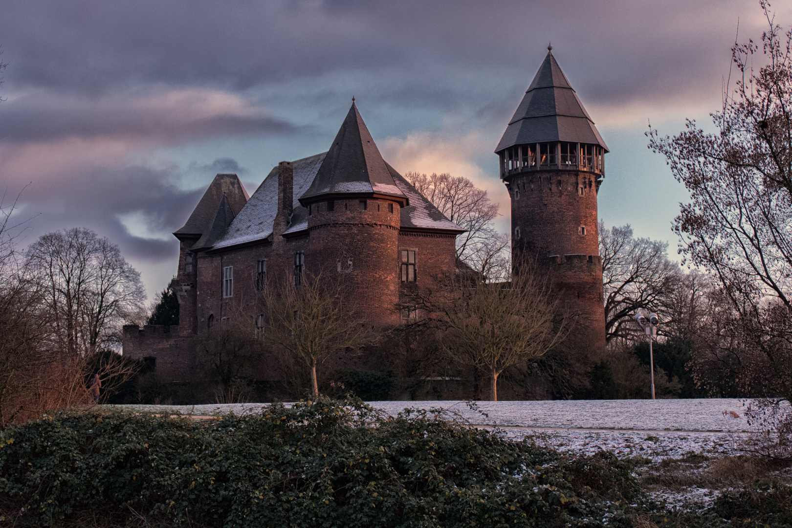 Burg im Winter