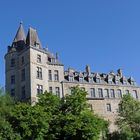 Burg in Belgien, in der Stadt Durbuy, der kleinsten Stadt der Welt