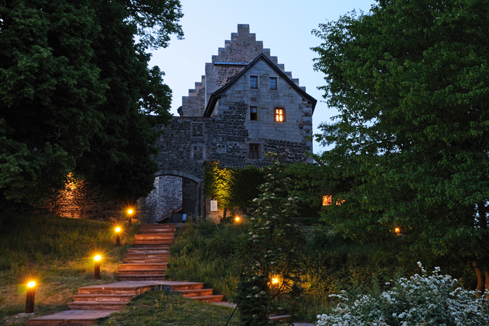 Burg in den Abendstunden