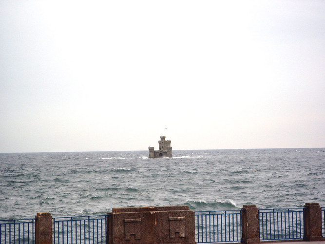 Burg in der Bucht von Douglas, Isle of Man