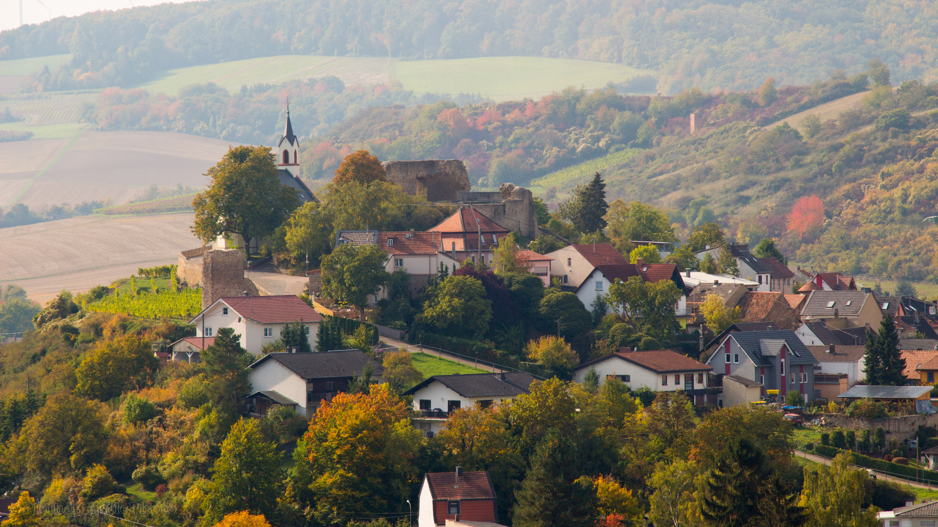 Burg in Herbst-Stimmung