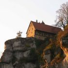 Burg in Pottenstein im Abendlicht