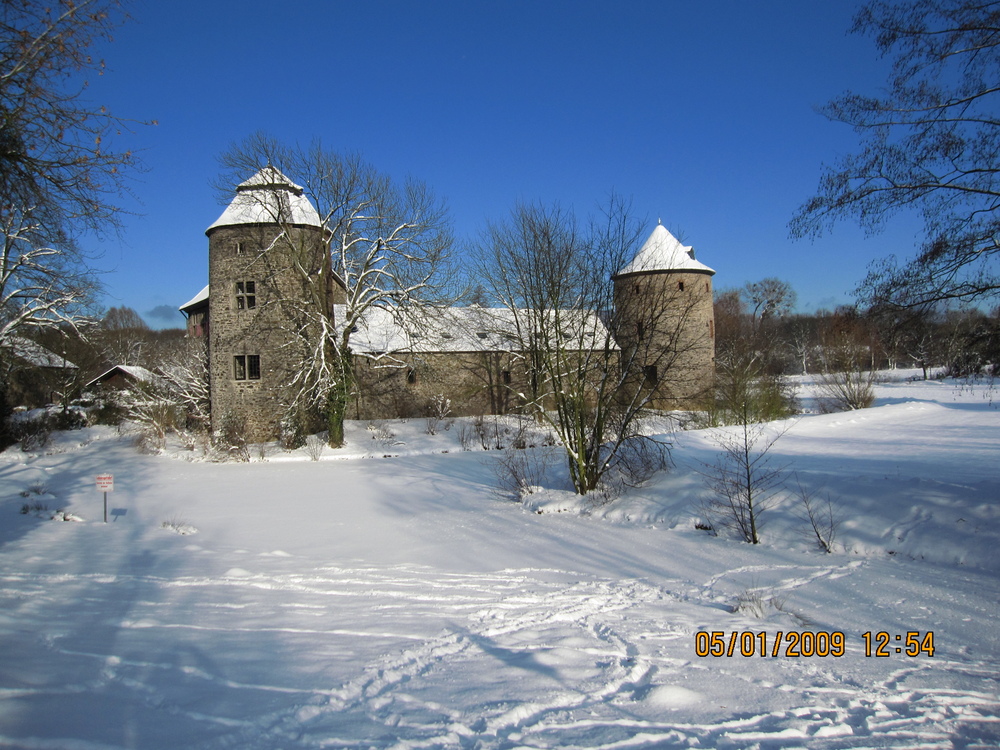 Burg in Winterlichem Gewand