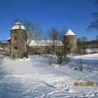 Burg in Winterlichem Gewand