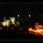 Burg in Zvolen in der Nacht