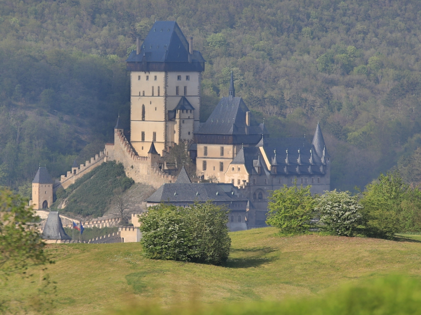 Burg Karlstein ,Tchechien an der Berounka