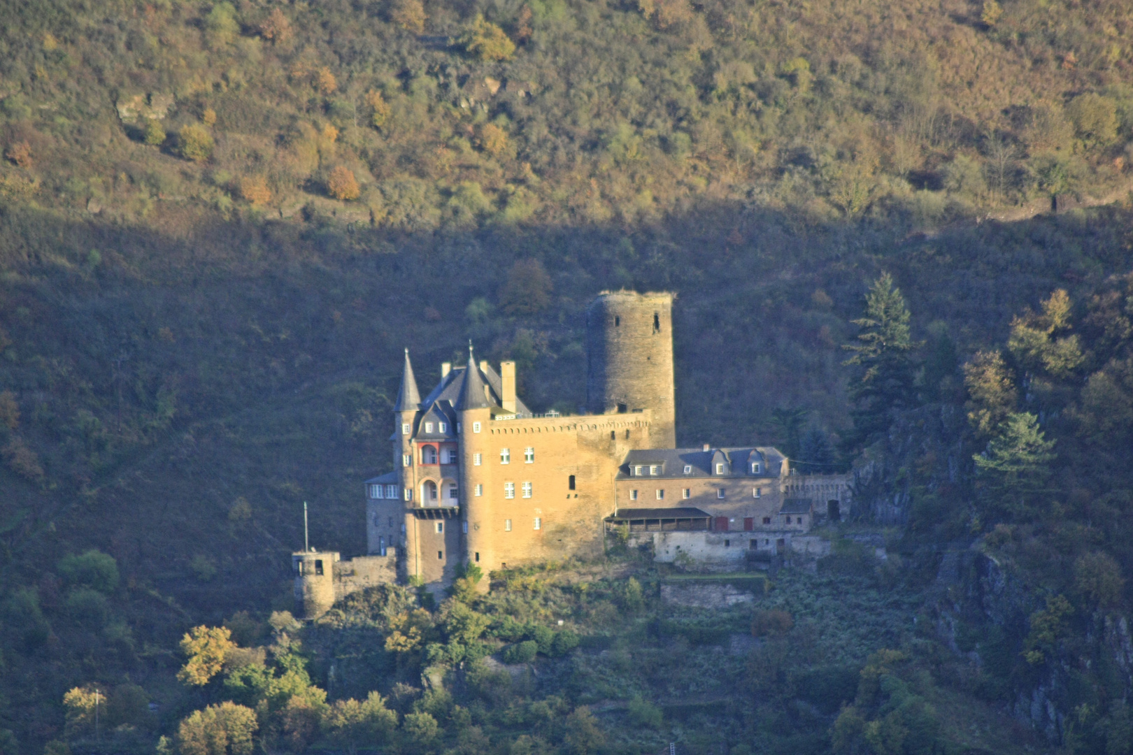 Burg Katz bei Sonnenaufgang