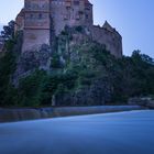 Burg Kriebstein bei blauer Stunde 