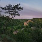 Burg Kriebstein im Morgenlicht 