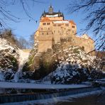 Burg Kriebstein im Schnee