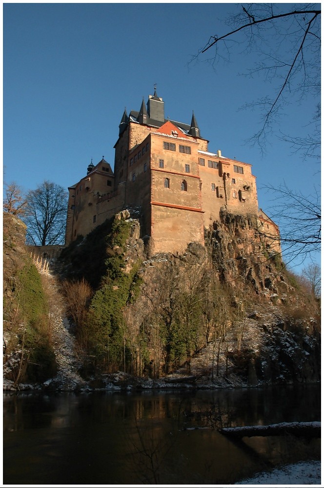 Burg Kriebstein im Winterschlaf