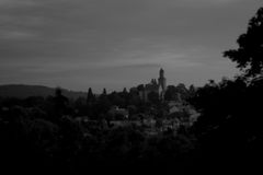 Burg Kronberg  ( mit analogem Rotfilter vor der Linse )