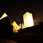 Burg Lichtenberg mit Licht und Sternen