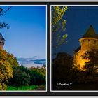 Burg Linn in Krefeld - Abenddämmerung und blaue Stunde