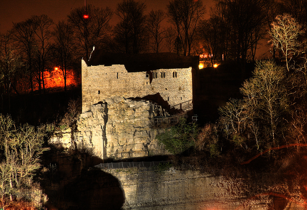 Burg Löffelstelz - bei Nacht