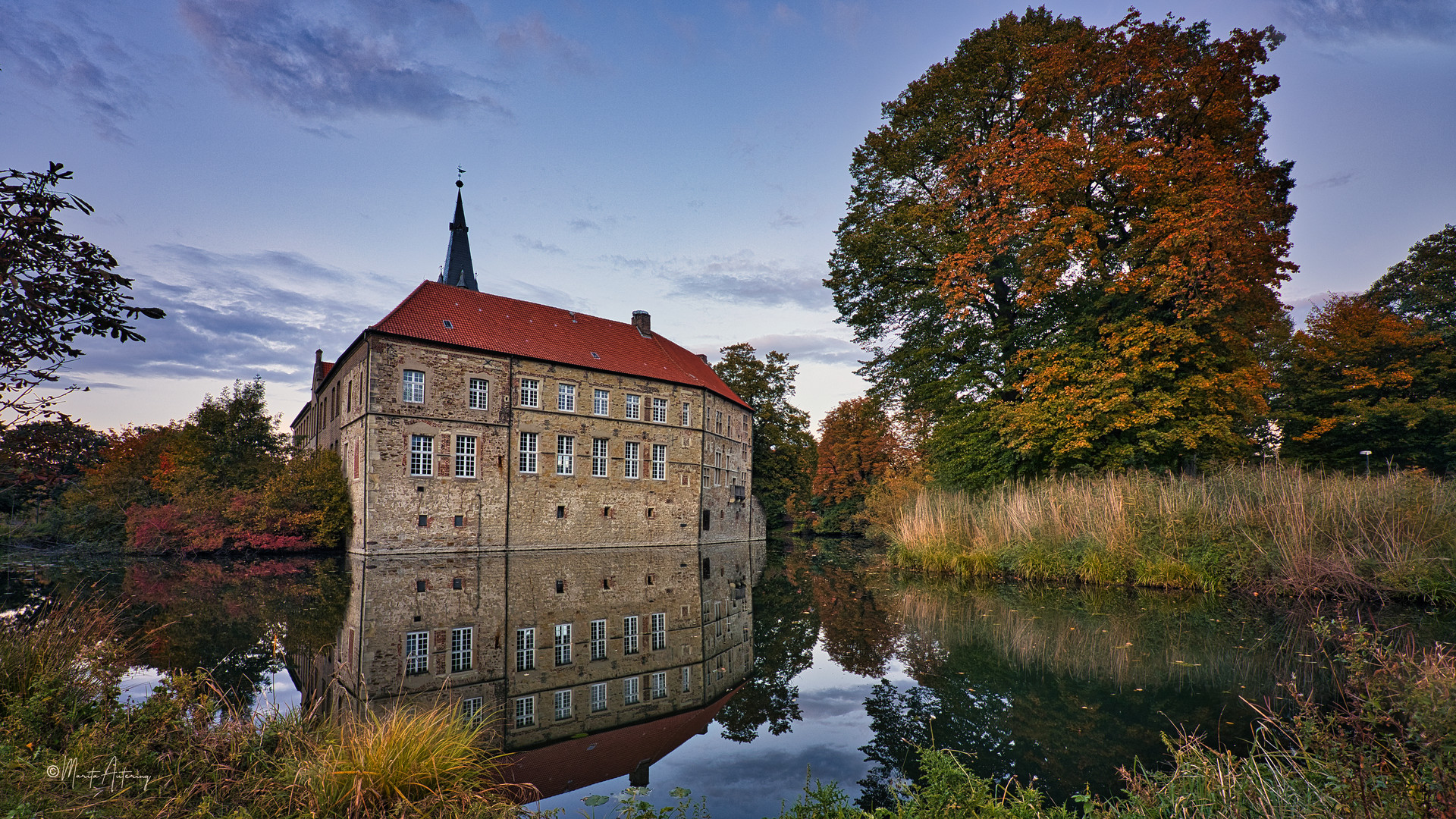 Burg Lüdinghausen im Abendlicht