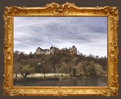 Burg Mildenstein im Goldrahmen