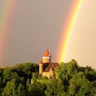 Burg Möckmühl nach dem Gewitter