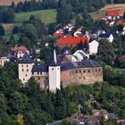 Burg Mylau aus der Luft