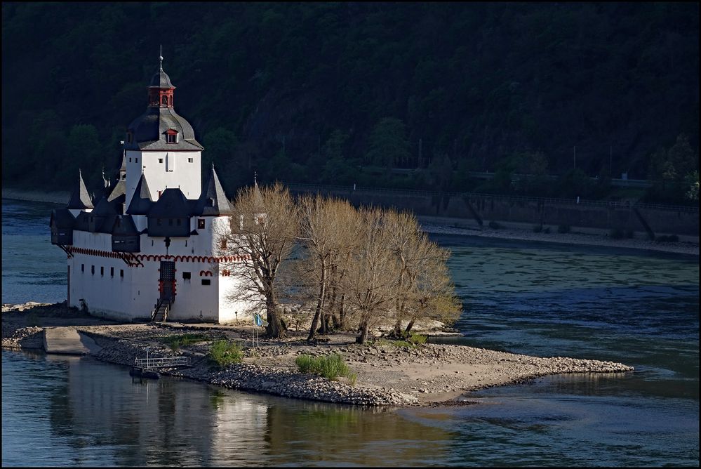 Burg Pfalzgrafenstein am Abend