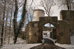 Burg Plesse im Winter