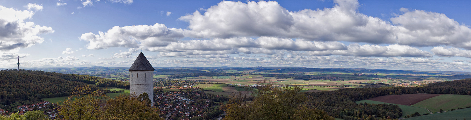 Burg Plesse-Panorama