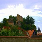 Burg Pottenstein mit Stadtmauer