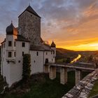 Burg Prunn bei Sonnenuntergang