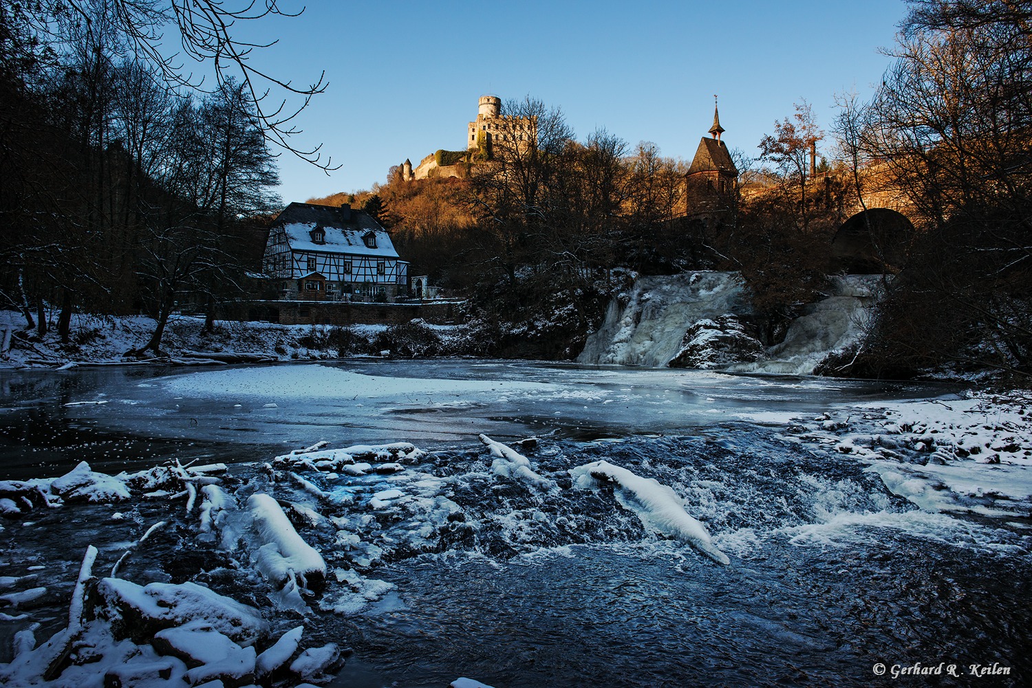 Burg Pyrmont im Winter