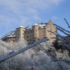 Burg Rabenstein in Winterlandschaft