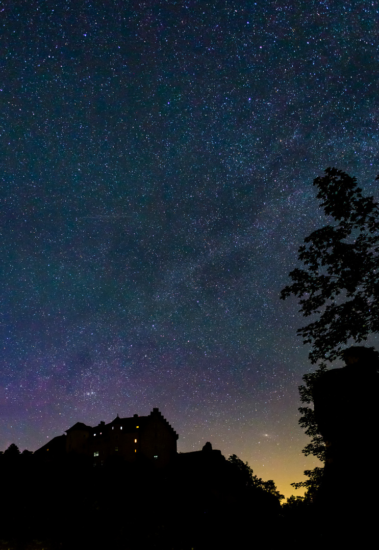 Burg Rabenstein um Mitternacht