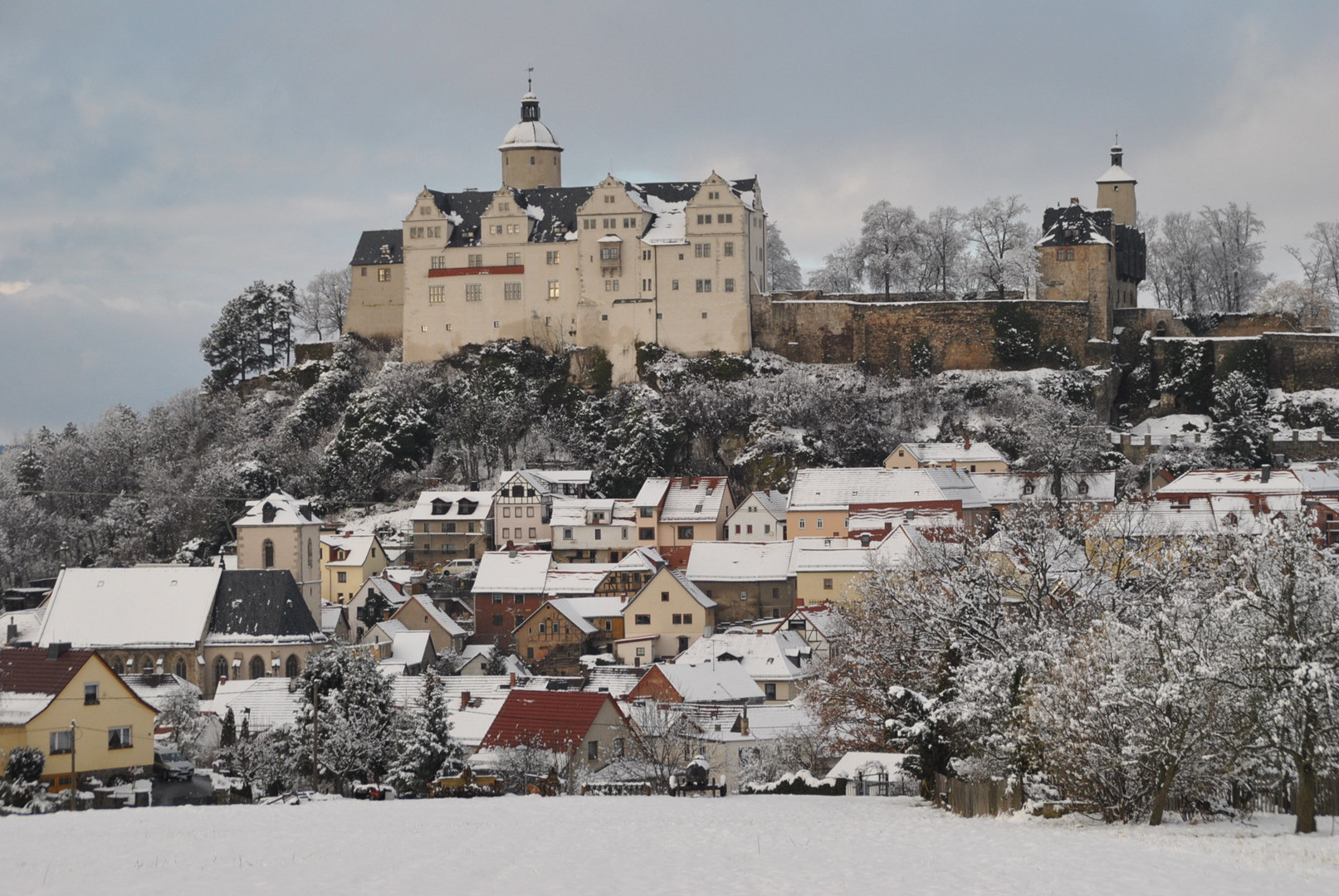 Burg Ranis im Winterkleid