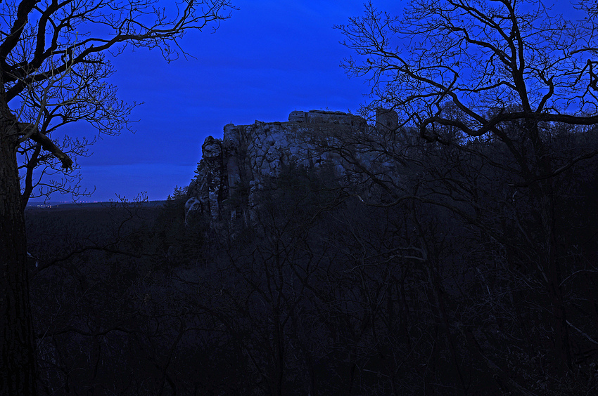 Burg Regenstein zur Blauen Stunde