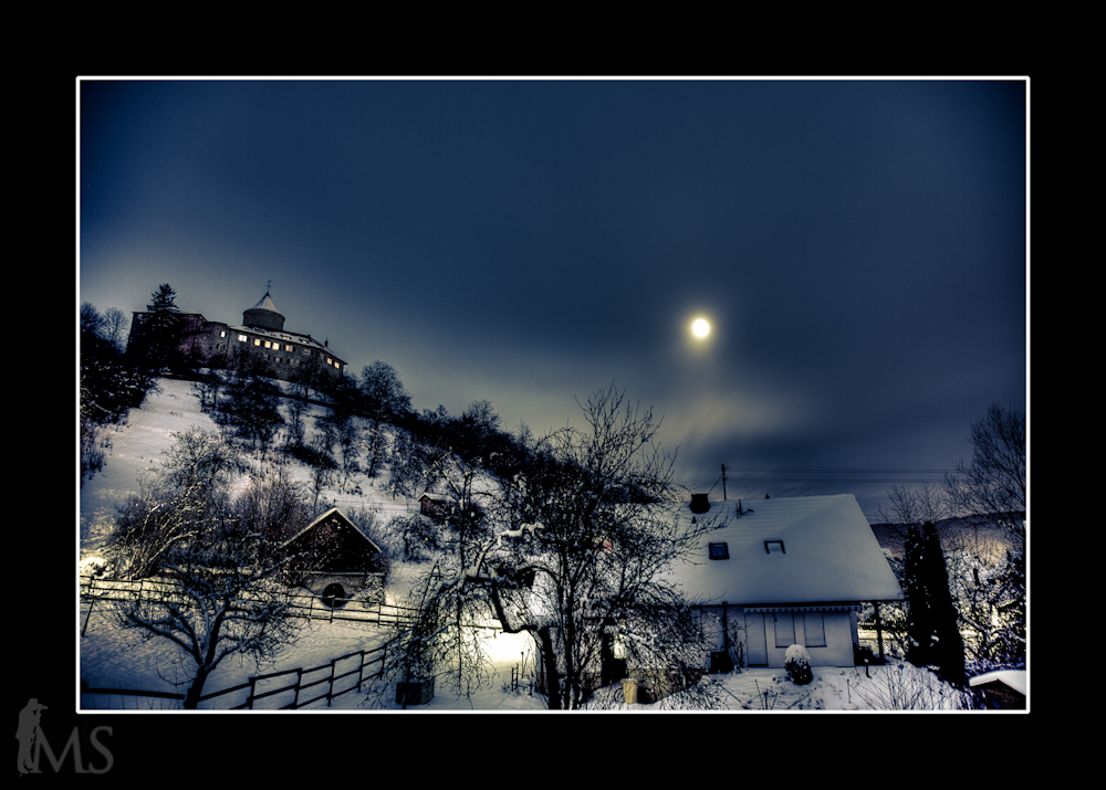 Burg Reichenberg bei Nacht