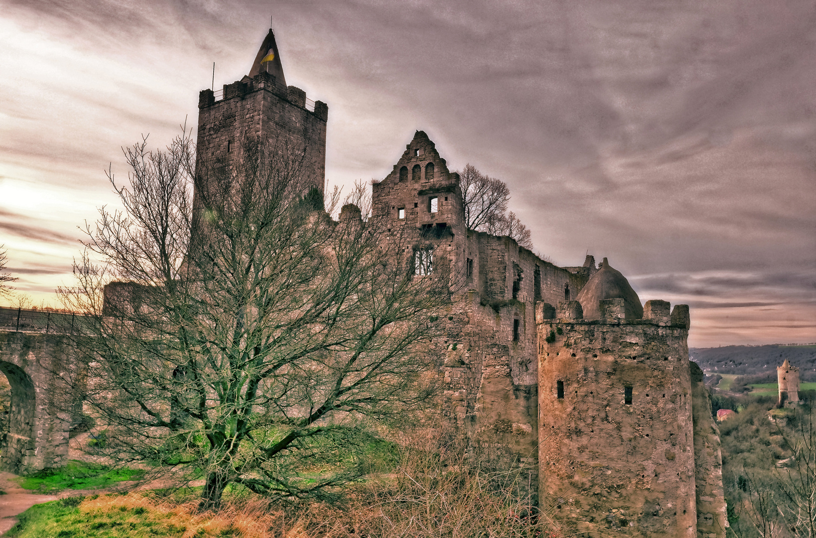 Burg Saaleck und Rudelsburg über der Saale 2