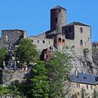 Burg Schreckenstein  ( Strekov) an der Labe bei Usti nad Labem...