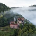 Burg Spangenberg im Morgendunst