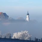 Burg Spielberg im Nebel