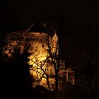 Burg Stettenfels bei Nacht