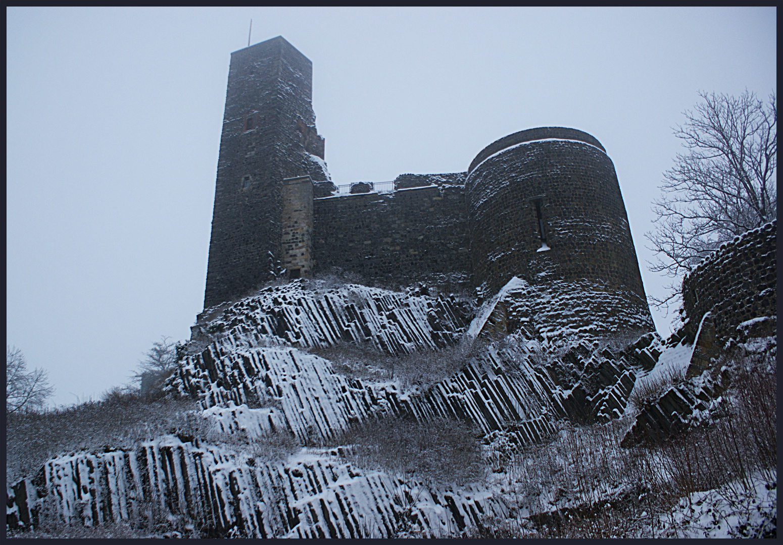 Burg Stolpen im Winter