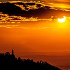 Burg Teck im Sonnenuntergang