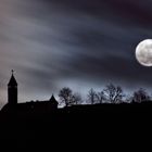 burg teck im vollmond