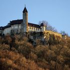 Burg Teck in der Abendsonne