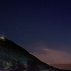 Burg Teck unter Sternenhimmel