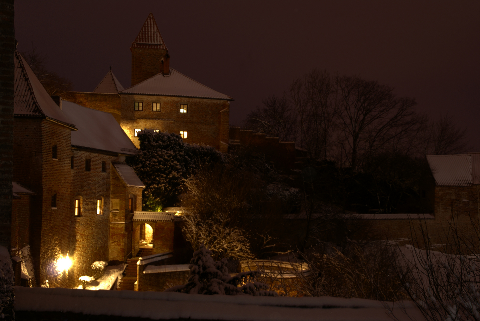 Burg Trausnitz bei Nacht