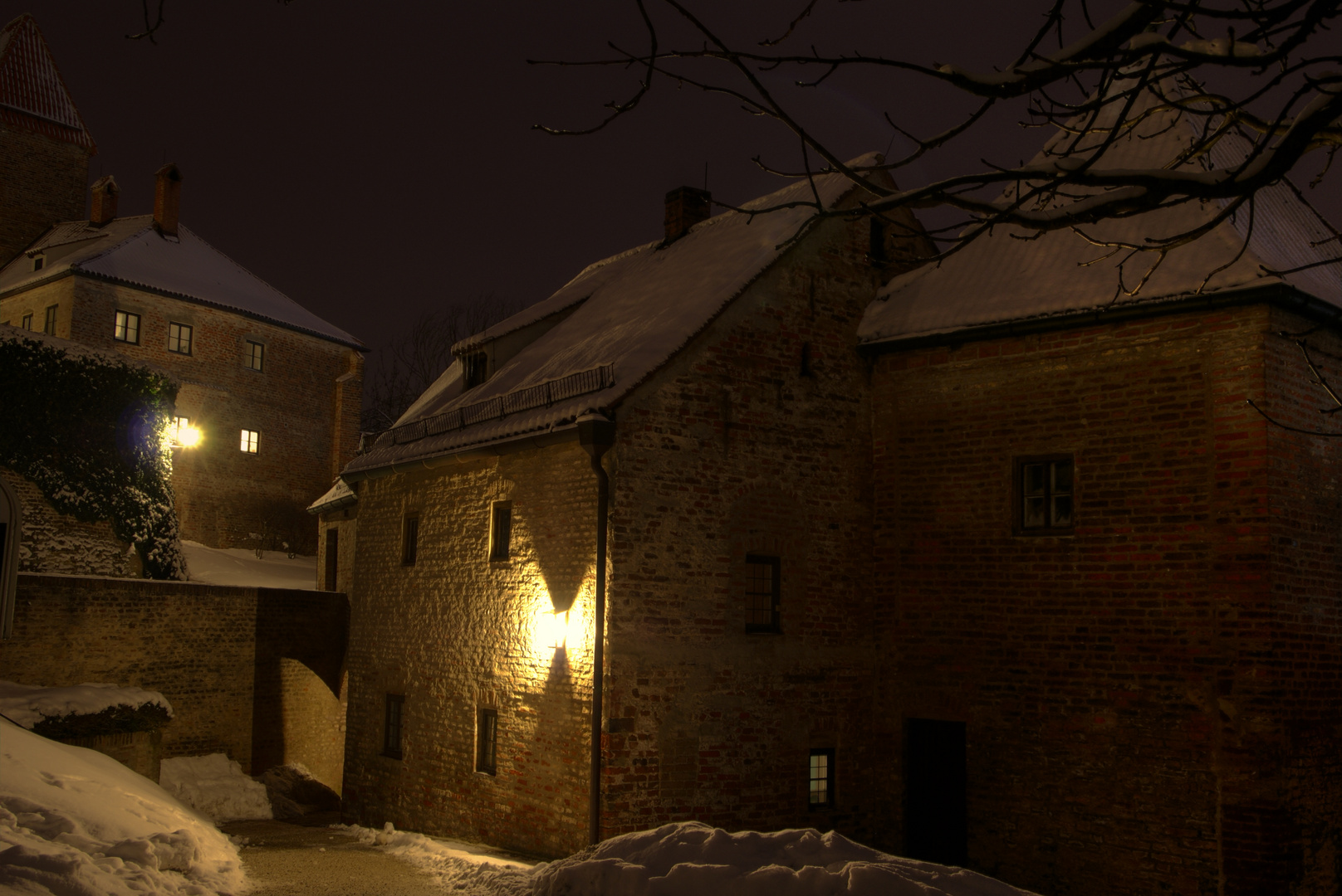 Burg Trausnitz im Wintermantel