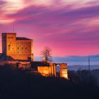 Burg Trifels im Abendrot